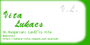 vita lukacs business card